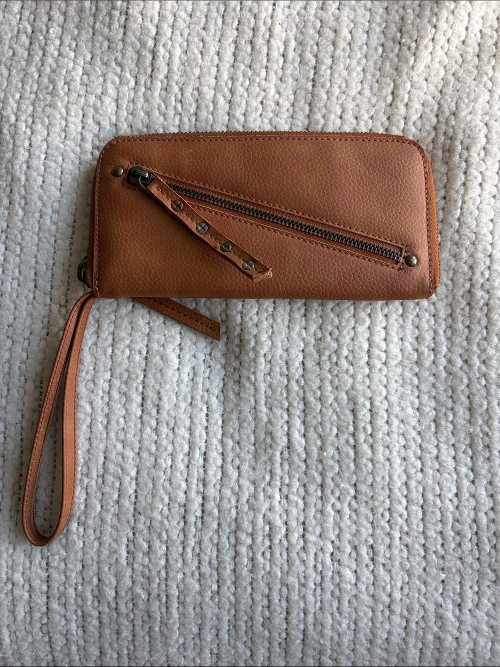 Free People Vegan Leather Wristlet Wallet